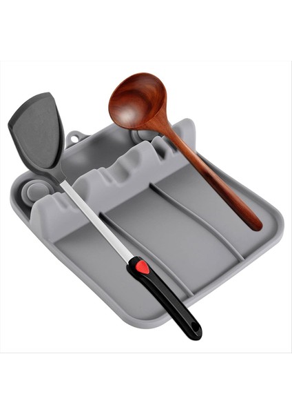 Silikon Mutfak Maddeleri Depolama Tepsisi Kaşığı Spatula Pot Kapağı Yemek Çubukları Mutfak Madenleri Placemat (Yurt Dışından) fiyatları