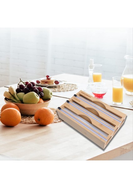 Dispenser Alüminyum Kalay Folyo ve Balmumu Kağıt Depolama Dağıtıcı Slayt Kesici ve Mutfak Çekmecesi Için Etiketler 2 Izgara (Yurt Dışından) indirimleri