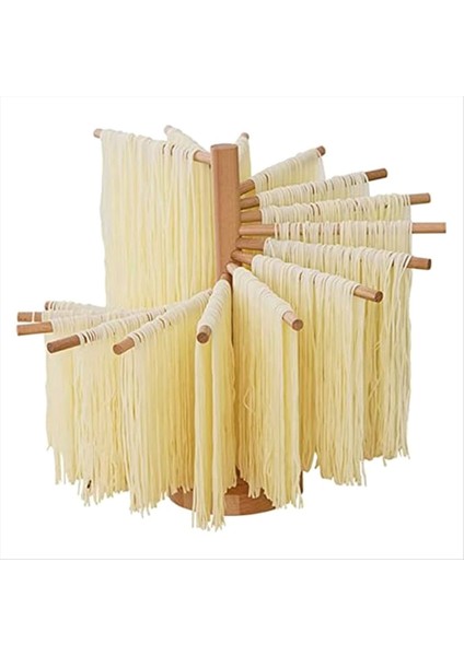 Makarna Kurutma Rafı Ahşap Makarna Kurutma Rafı Katlanabilir Spagetti Erişte Kurutma Makinesi 16 Süspansiyon Çubuğu ile Makarna Askı Rafı (Yurt Dışından) modelleri