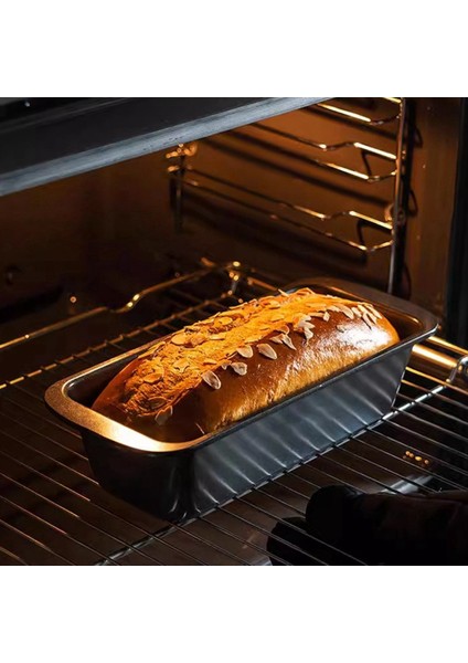 1pc Somun Tava Dikdörtgen Tost Ekmek Kalıp Kalıp Karbon Çelik Somun Pastane Pişirme Bakeware Dıy Olmayan Çubuk Tava Pişirme (L) (Yurt Dışından) indirimleri