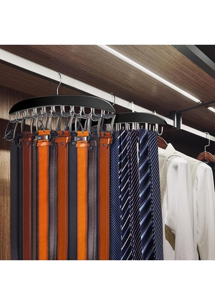 Kemer Askı Kemeri Organizatör Dolap Organizatörleri ve Depolama Için 14 Kanca Kemer Rafı Sağlam Ahşap ile Dolap Aksesuarları (Yurt Dışından) fırsatları