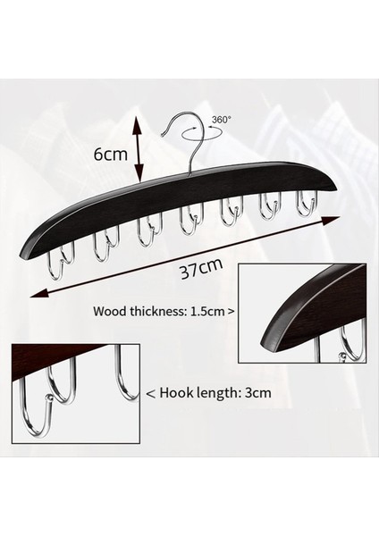 Kemer Askı Kemeri Organizatör Dolap Organizatörleri ve Depolama Için 14 Kanca Kemer Rafı Sağlam Ahşap ile Dolap Aksesuarları (Yurt Dışından) indirimleri