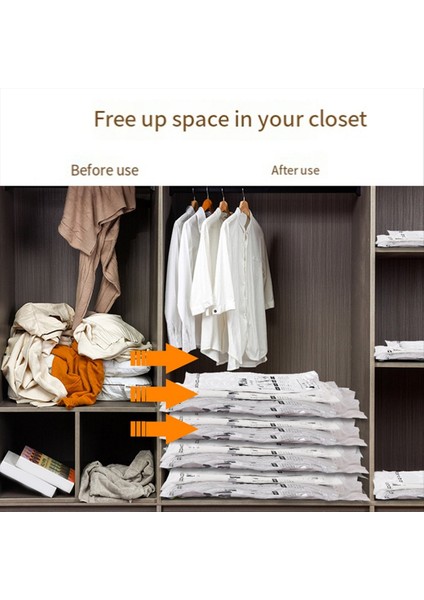 6x Vakum Depolama Torbaları Battaniyeler Için Seyahat El Pompası Yorgan Giysi Depolama L ile Sızdırıcı Sıkıştırma Torbaları L (Yurt Dışından) indirimleri