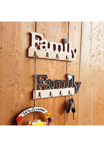 Ahşap Ev Dekorasyon Anahtar Tutucu Kendi Kendine Yapışkan Veya Sondaj Anahtar Rafı Anahtar Kanca Duvarı Monte Ev Beyaz Için Anahtar Tutucu (Yurt Dışından)