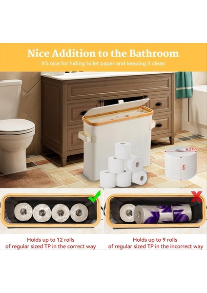 Bambu Depolama Stand Bambu Kapak Tuvalet Dolap Banyo Krem-Beyaz (Yurt Dışından) modelleri