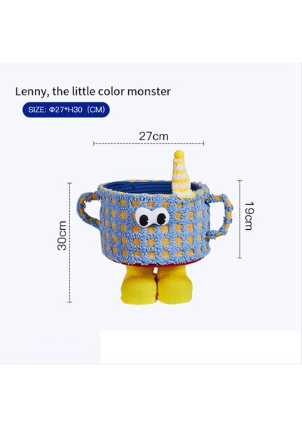 Sevimli Fincan Depolama Sepeti Komik Organizatör Kutusu Kulplu Çamaşır Kılıfları Alışveriş Oyuncak Sepetleri Kızlar Ev Deko Mavi (Yurt Dışından) modelleri