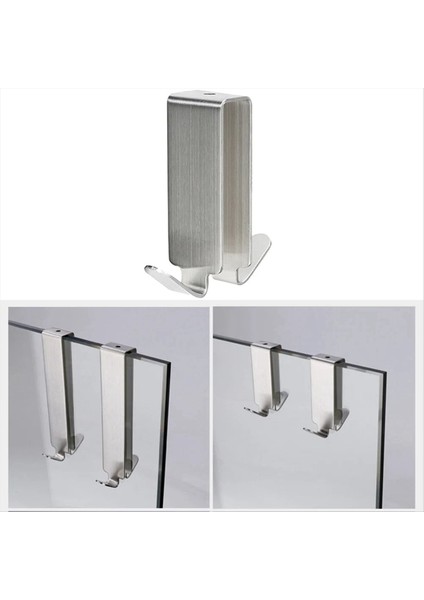 4pcs Çifte Kanca Kanca Paslanmaz Çelik Duvar Kancası Kanca Banyo Duş Kapısı Havlu Kancası Cam Kapı Kanca Askı Tutucu (Yurt Dışından) modelleri