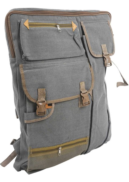 Sanat Portföy Çanta Kasa Sırt Çantası Çizim Tahta Omuz Çantası Sanatçı Ressam Öğrencileri Için Fermuarlı Omuz Kayışları ile Sanat Gri (Yurt Dışından) fiyatları