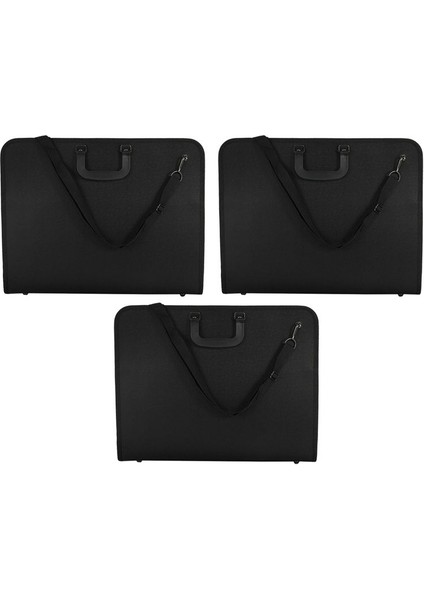 3x A3 Portföyü Genişleyen Klasör Dosyası Organizatör Ofis Belgesi Taşıma Çantası (Yurt Dışından)