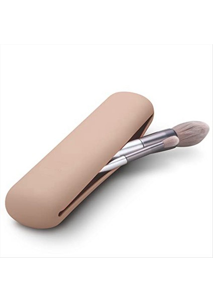 Seyahat Makyaj Fırçası Tutucu Manyetik Anti-Fall Out Silikon Taşınabilir Kozmetik Yüz Fırçaları Tutucu Khaki (Yurt Dışından) modelleri