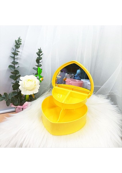 Kalp Şekli Takı Kutuları Plastik Mor Takı Depolama Kalp Şeklindeki Mücevher Kutuları Kırtasiye Kutuları Çekmece Makyaj Kutusu (Yurt Dışından) modelleri