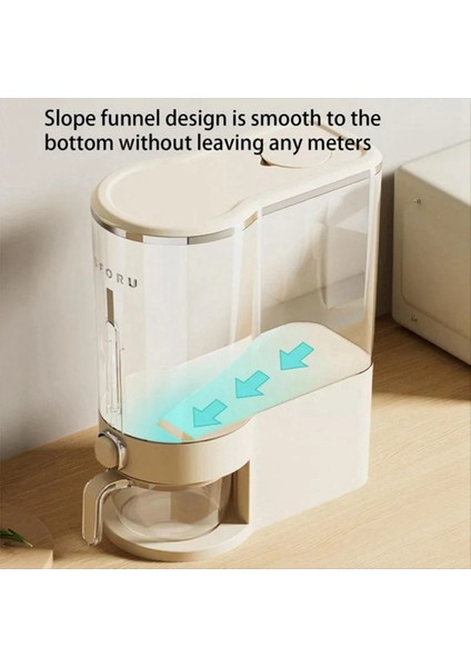 Mühürlü Pirinç Kovası Mutfak Pirinç Saklama Kutusu Nem Geçirmez Böcek Geçirmez Flep Pirinç Kovası Fincan 5kg (Yurt Dışından) fırsatları