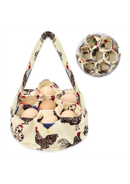 Yumurtalar Sepet Toplayan 7 Torba Yumurta Toplayan Sepet Tuval Toplama Yumurta Için Yumurta Torbaları (Yurt Dışından)