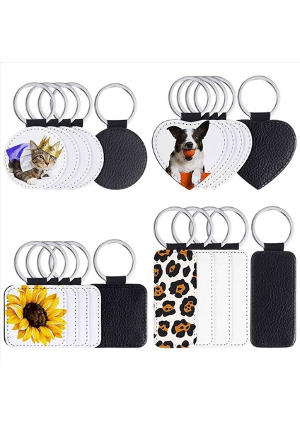 60 Adet Süblimasyon Boş Anahtar Zincirleri Pu Deri Anahtarlık Kolye Isı Transferi Anahtar Zincir Süsü Dıy El Sanatları Yapımı (Yurt Dışından) fiyatları