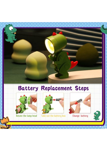 6 Adet Mini LED Masa Dinozor Şekil Lambası Sevimli Küçük Telefon Tutucu Taşınabilir Okuma Masası Gece Lambası Çocuklar Için (Yurt Dışından) fiyatları