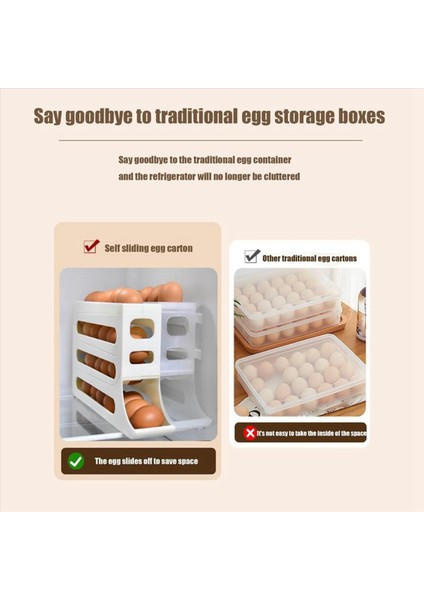 4 Katman Buzdolabı Için Yumurta Tutucu Buzdolabı Için Yumurta Tutucu Yumurta Dispenser Otomatik Haddeleme Yumurta Tepsisi Depolama 30 Yumurta Gri (Yurt Dışından) indirimleri