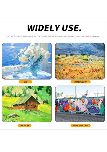 12 Sanat Boya Fırçası Çeşitli Boyutlarda Naylon Boya Fırçaları Ahşap Tutamaklı Sanatçı Vernik Fırçası (Yurt Dışından) indirimleri