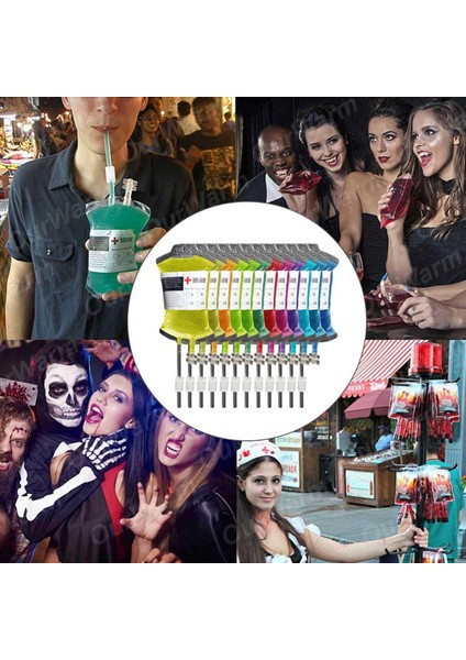 100PCS 400ML Şeffaf Içecek Çantası Çıkartmalarla Yeniden Kullanılabilir Kan Enerjisi Çantası Prop Cadılar Bayramı Dekorasyonları (Yurt Dışından) fiyatları