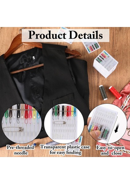 60 Kutu Hızlı Düzeltme Kiti Ön Dişli Iğne Kiti Kişisel Iğne ve Iplik Kiti Matürü Kiti Dikiş Seyahat Kiti (Yurt Dışından) fırsatları