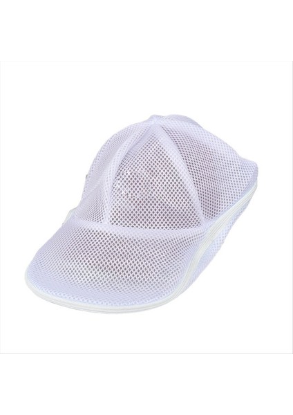 Basit Şapka Yıkama Koruyucusu Beyzbol Şapkası Temizleyici Çamaşır Torbası Yıkama Şapka Çanta Çamaşır Makinesi Örgü Çantası Yeni 2pcs Beyaz (Yurt Dışından)