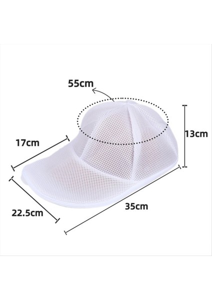 Basit Şapka Yıkama Koruyucusu Beyzbol Şapkası Temizleyici Çamaşır Torbası Yıkama Şapka Çanta Çamaşır Makinesi Örgü Çantası Yeni 2pcs Beyaz (Yurt Dışından) fiyatları
