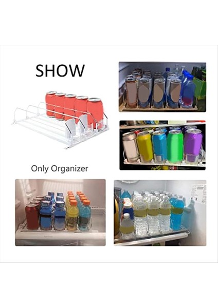 Buzdolabı-Beyaz Otomatik Itme Sli Glide Için Içki Organizatörü Soda Dispenser 15 Kutuya Kadar Buzdolabı Holds (Yurt Dışından) modelleri