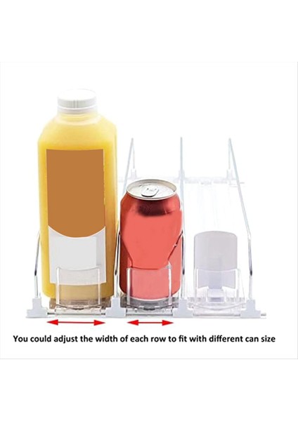Buzdolabı-Beyaz Otomatik Itme Sli Glide Için Içki Organizatörü Soda Dispenser 15 Kutuya Kadar Buzdolabı Holds (Yurt Dışından) fırsatları