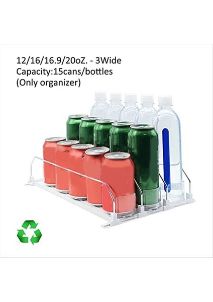 Buzdolabı-Beyaz Otomatik Itme Sli Glide Için Içki Organizatörü Soda Dispenser 15 Kutuya Kadar Buzdolabı Holds (Yurt Dışından) indirimleri