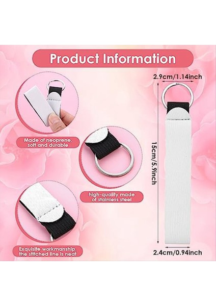 20 Boş Anahtar Fob Süblimasyon Boşlukları Neopren Anahtar Halka Boşluklar Süblimasyon Bilezik Kolye Boşlukları Anahtar Halka ile (Yurt Dışından) modelleri