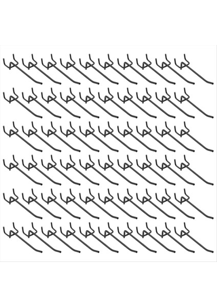 Peg Tahtası Kancaları 4inch Peg Tahtası Raf Kancaları Metal Peg Tahtası Ekran Duvar Kancaları 1/4inch Aralıklı Peg Board 60 Adet Için (Yurt Dışından)
