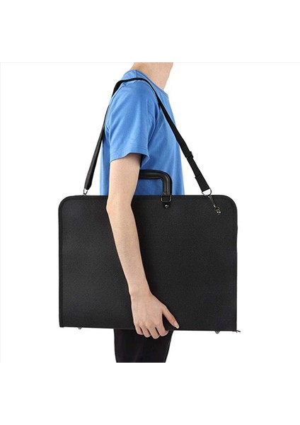 Zipper ile 2x Art Portföy Kılıfı Sanatçı Taşıma Kılıfı Poster Panosu Sanat Depolama Klasörü Için Tote Çantası (Yurt Dışından) fiyatları