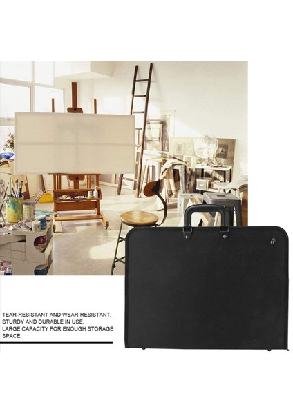Zipper ile 2x Art Portföy Kılıfı Sanatçı Taşıma Kılıfı Poster Panosu Sanat Depolama Klasörü Için Tote Çantası (Yurt Dışından) indirimleri