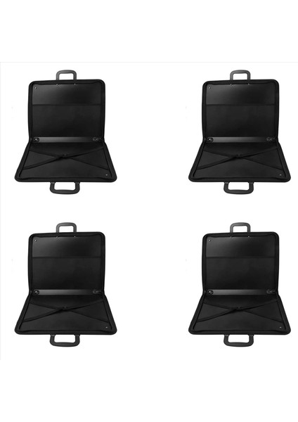 Fermuarı ile 4x Art Portföy Kılıfı Sanatçı Taşıma Kılıfı Poster Panosu Sanat Depolama Klasörü Için Tote Çantası (Yurt Dışından)