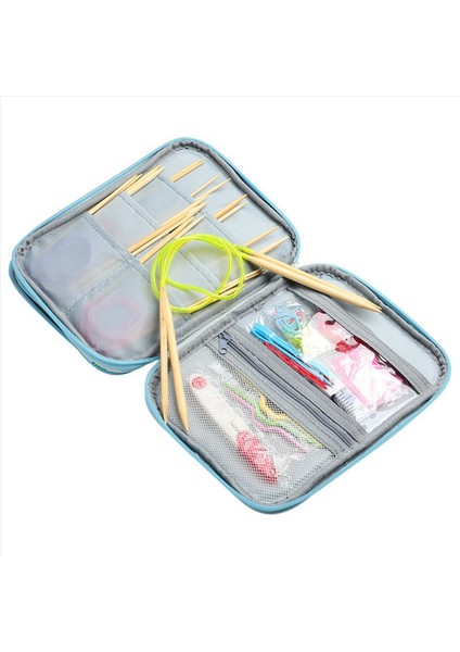 Dairesel Örgü Iğneleri ve Aksesuarlar Çantası Için 3x Boş Örgü Iğneleri Kılıf Seyahat Depolama Organizatör Depolama Çantası (Yurt Dışından) modelleri
