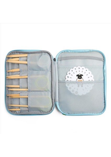 Dairesel Örgü Iğneleri ve Aksesuarlar Çantası Için 3x Boş Örgü Iğneleri Kılıf Seyahat Depolama Organizatör Depolama Çantası (Yurt Dışından) fırsatları