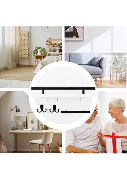 Duvar Montajı Tutucu Anahtar ve Posta Organizatör Rafı 11 8ınch Anahtar Tutucu Raflı ve Duvar Dekoratif Organizatör Için Kancalar (Yurt Dışından) fırsatları