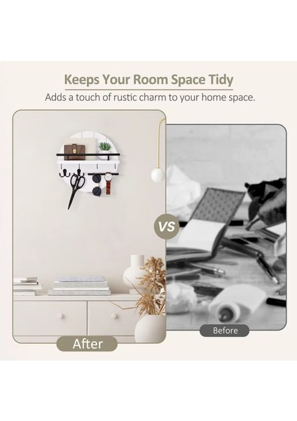 Duvar Montajı Tutucu Anahtar ve Posta Organizatör Rafı 11 8ınch Anahtar Tutucu Raflı ve Duvar Dekoratif Organizatör Için Kancalar (Yurt Dışından) indirimleri