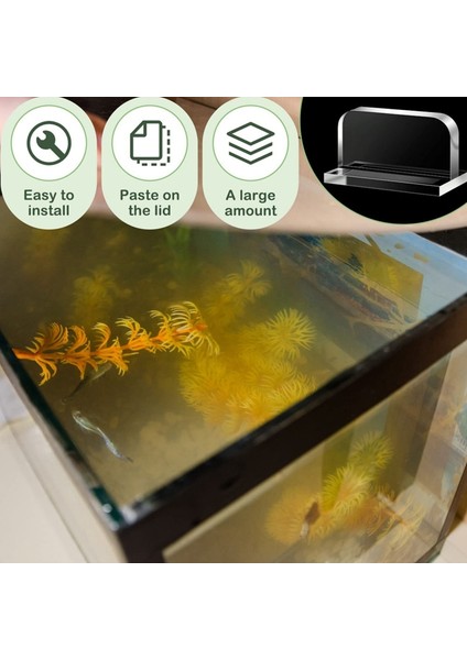 6pcs Clear Aquarium Lid Aquarium Balık Tankı Kapak Tutamağı Için Akvaryum Örtü Kolunu Kullanır (Yurt Dışından) indirimleri