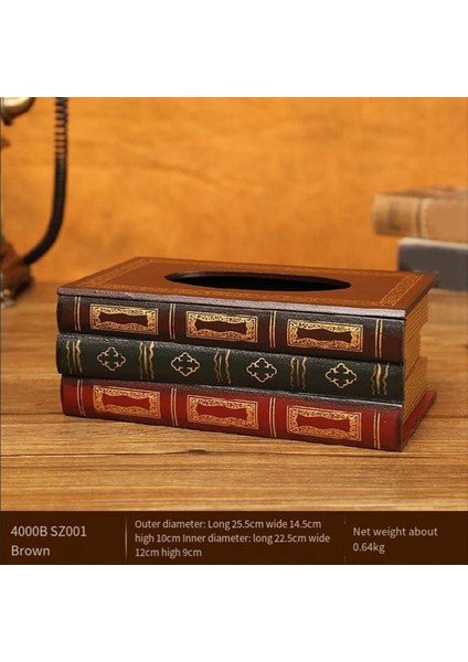 Klasik Retro Ahşap Antika Doku Kutusu Örtü Dikdörtgen Doku Tutucu Dağıtıcı Kağıt Kapak Kasası Peçete Tutucu C (Yurt Dışından) indirimleri