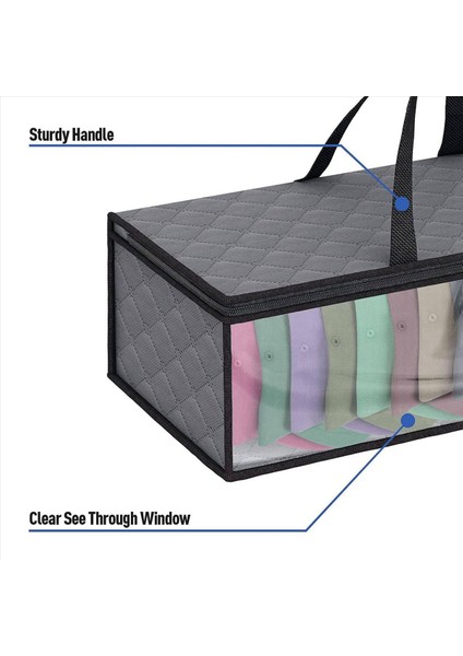 Beyzbol Için 4 Paket Şapka Depolama Çantası Kapak Şapkası Organizatör Kasa Şapka Tutucu Rafı Dolap Nemi Için 2 Taşıma Kolu (Yurt Dışından) fiyatları