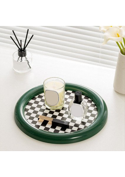 Banyo Rujlar Kozmetik Depolama Tepsisi Şık Izgara Mücevher Tepsisi Aromaterapi Tutucu Parti Içecekleri Servis Plakalar B-B (Yurt Dışından) modelleri