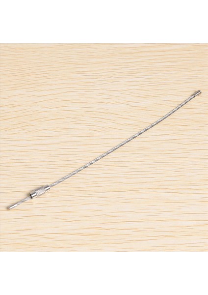 6pcs Paslanmaz Çelik Vidalı Kilitleme Tel Anahtarlık Kablo Anahtar Yüzük Açık Hava Aksesuarı (Yurt Dışından) indirimleri