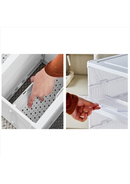 2x Ayakkabı Kutusu Montajsız Katlanabilir Ayakkabı Organizatörleri Temiz Kapı Alan Kurtarıcı Ayakkabı Rafı Sağlam Plastik (Yurt Dışından) modelleri