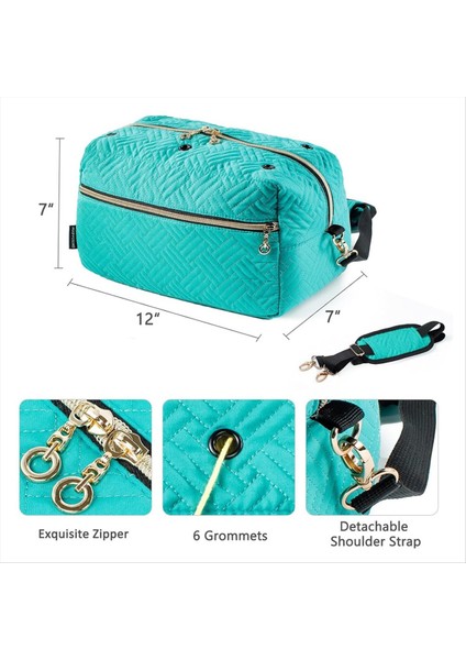 Tığ Işi Çanta Organizatörü Örgü Çantası Iplik Depolama Organizatörü - Tığ Işi Için Iplik Çantası - Tığ Işi Mavisi Için Iplik Tutucu (Yurt Dışından) modelleri