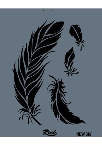 Rich New Seri N-387 Stencil 35X25 cm