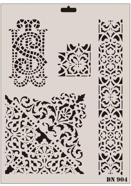 Rich Dantel Seri DN-904 Stencil 35X25 cm