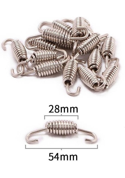 Egzoz Borusu Paslanmaz Çelik Yay Modifiye Kaynaklı Bağlantı Noktası Adaptörü Anti Sıcak Şerit Motosiklet Aksesuarları * 5 Adet (Yurt Dışından)