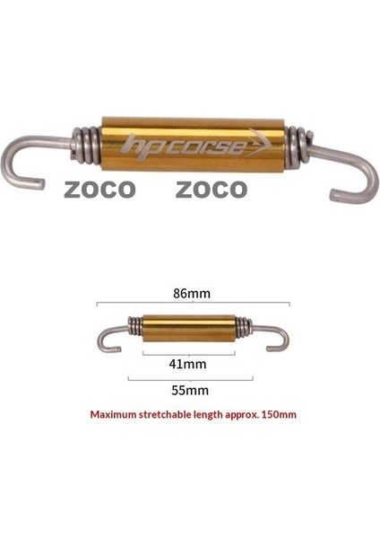 Egzoz Borusu Paslanmaz Çelik Yay Modifiye Kaynaklı Bağlantı Noktası Adaptörü Anti Sıcak Şerit Motosiklet Aksesuarları * 5 Adet (Yurt Dışından)