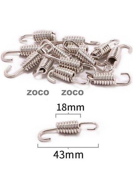 Egzoz Borusu Paslanmaz Çelik Yay Modifiye Kaynaklı Bağlantı Noktası Adaptörü Anti Sıcak Şerit Motosiklet Aksesuarları * 5 Adet (Yurt Dışından)