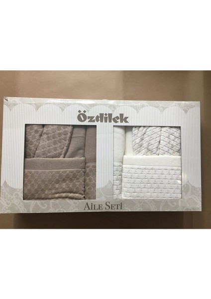 Adria Aile Bornoz Seti Kahve-Krem fiyatları